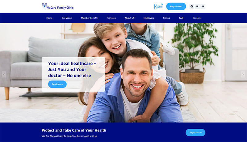 Główny mockup strony